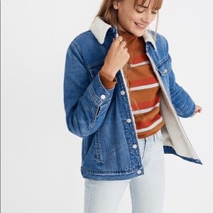 Madewell Sherpa Oversized Jean Jacket
